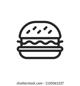 Hamburger vector icon