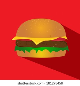 hamburger vector icon
