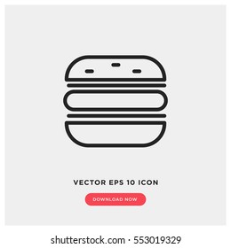 Hamburger vector icon