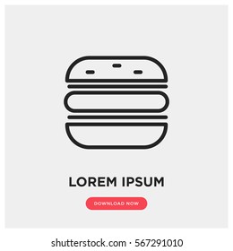 Hamburger vector icon