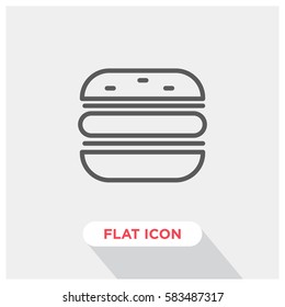 Hamburger vector icon