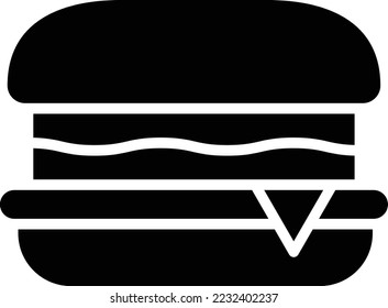 Hamburger Vector Icon Design Illustration
