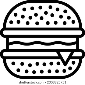 Hamburger Vektorgrafik-Design-Illustration