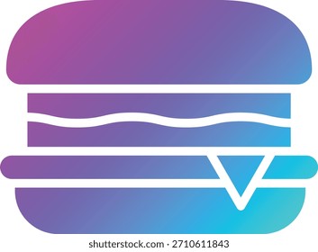 Ilustração de design de ícone de vetor de hambúrguer