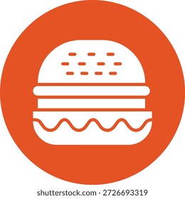 Hamburger Vector Icon Design Illustration
