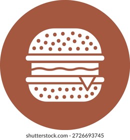 Hamburger Vector Icon Design Illustration