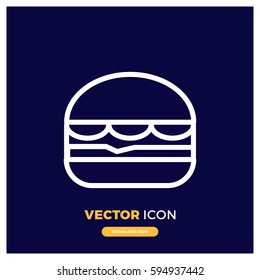 hamburger vector icon illustration