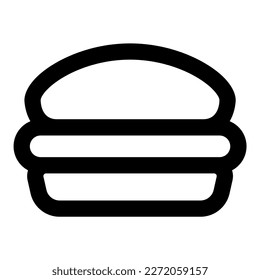 activo de ilustración de icono del vector de hamburguesa