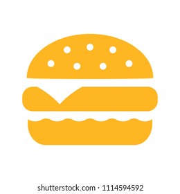 Hamburger vector icon illustration isolated on white background