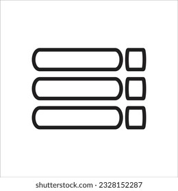 hamburger vector icon line new