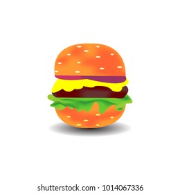 hamburger vector illustration