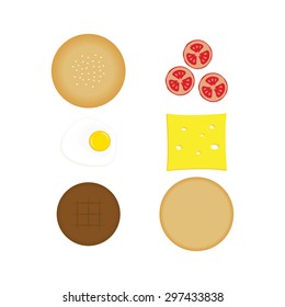 hamburger vector illustration