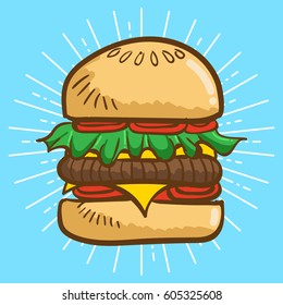 Hamburger vector illustration