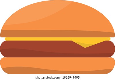 hamburger vector isolated on white background