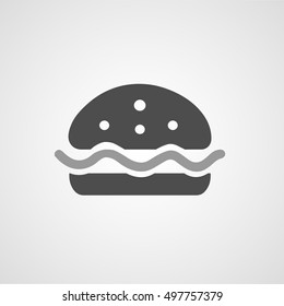 Hamburger vector sign, burger icon 