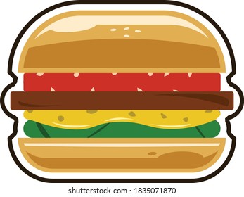A Hamburger Vector that can be edited as required and used as preferred.