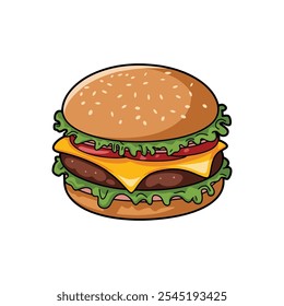 Hamburger Vektorgrafiken und Illustrationen Logo-Design-Symbol