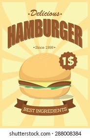 Hamburger Vintage Background