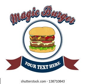 hamburger vintage label theme