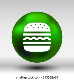 Hamburger web icon burger icon hamburger vector bun.