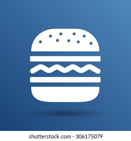 Hamburger web icon burger icon hamburger vector bun.