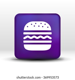 Hamburger web icon burger vector bun.