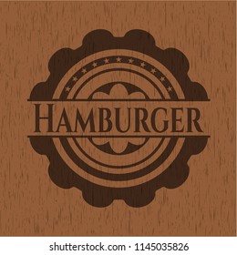 Hamburger wood signboards