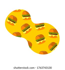 Hamburgers icon pattern. Vector illustration 