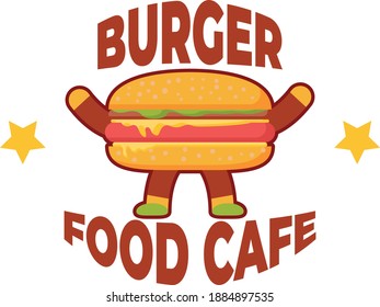 A hamburger-shaped vector, suitable for dining or food-related restaurants, does not break when enlarged