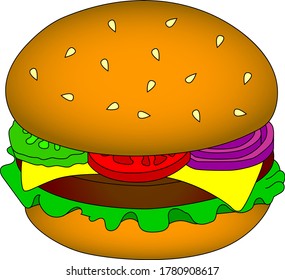 Hamburguer! Awesome vector to use.