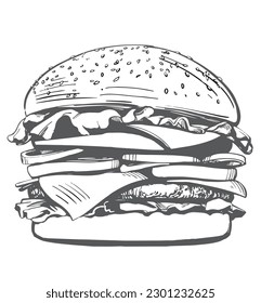 hamburguer burger logo for design