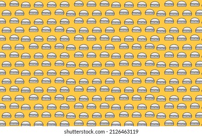 hamburguer color vector pattern yellow