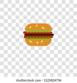 hamburguer icon sign and symbol. hamburguer color icon for website design and mobile app development. Simple Element from gastronomy set collection for mobile concept and web apps icon.