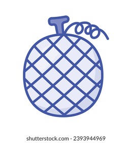 Diseño vectorial del melón Hami en diseño moderno