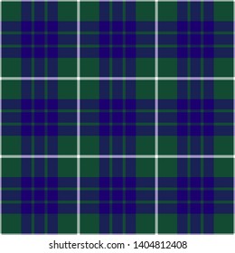 Hamilton Hunting Modern Tartan. Seamless pattern for fabric, kilts, skirts, plaids