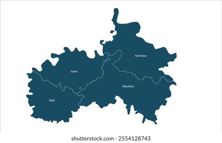 Hamirpur District Tehsil map, Hamirpur District,Uttar Pradesh State, Republic of India, Government of  Uttar Pradesh, Indian territory, Eastern India, politics, village, tourism