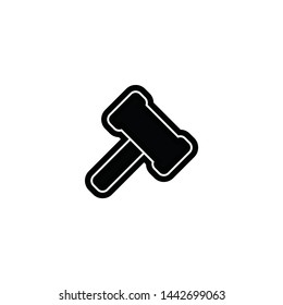 hammer 1 icon sign signifier vector