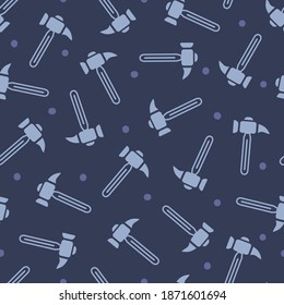 Hammer and Hammer Abstract Vector Graphic Illustration Seamless Pattern can be used for Background and Apparel Design