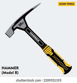 Ilustración vectorial Hammer o Stainlees Hammer Tipo B
