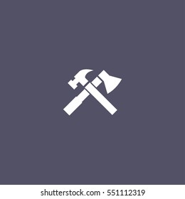 hammer axe icon