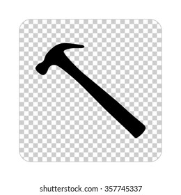 hammer  - black vector icon