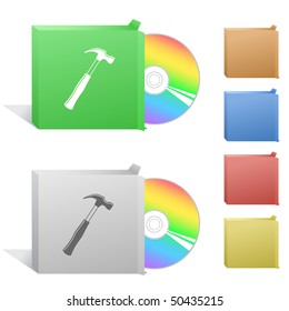 Hammer. Box with compact disc.