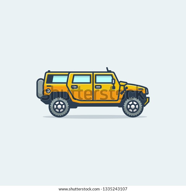 Hammer Car illustration Concept\
illustration vector template. Suitable for Creative Industry,\
Multimedia, entertainment, Educations, Shop, and any related\
business