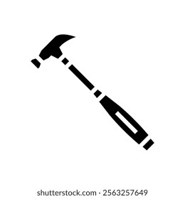 hammer car repair tool glyph icon vector. hammer car repair tool sign. isolated symbol illustration