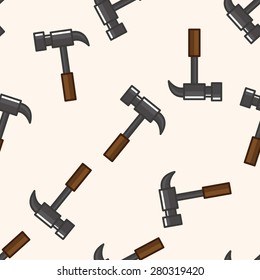 hammer , cartoon seamless pattern background
