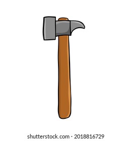 Hammer Cartoon Style On White Design Stock Vector (Royalty Free ...