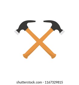 Hammer cartoon vector. symbol. logo.