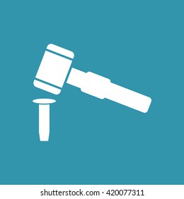 Hammer & Chisel Icon. Eps-10.