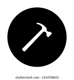 Hammer Circle On White Stock Vector (Royalty Free) 1514768651