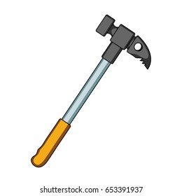 Hammer of climber.Mountaineering single icon in cartoon style vector symbol stock illustration web.